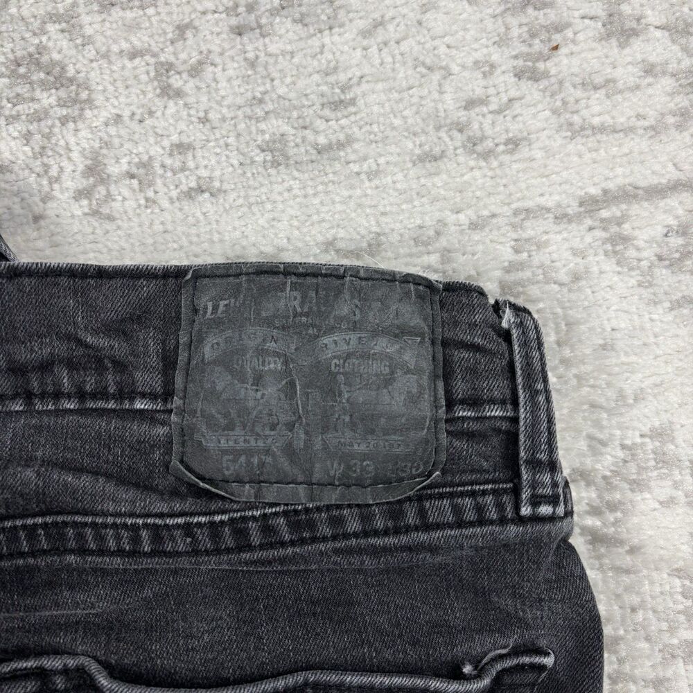 Levi’s 541 Jeans Washed Out Black Mens Tapered Denim Jeans Size 31x30 - Picture 5 of 5
